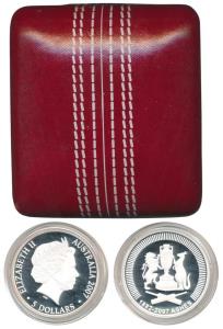 Australia, 125 years of the Ashes series between England and Australia, 2007, Silver $5, 3