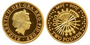 Great Britain, Elizabeth II, Gold 2 Pounds, 16g, 400th Anniversary of Guy Fawkes Gunpowder
