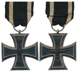 Imperial Germany —Prussia, Iron Cross, World War I, 1914, 2nd Class, award for Bravery, W 