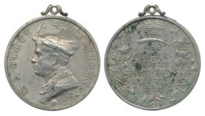 Baroda, Diamond Jubilee Medal, Hirak Mahotsava, Copper-Nickel, 36mm, obv. profile portrait