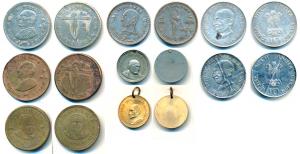 Mahatma Gandhi Birth Centennial, with Brass & white metal medallions (6); Mahatma Gandhi, 