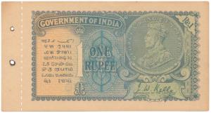 George V, Rupee 1, 2nd issue, 1935, signed J. W. Kelly, Prefix E, in order of serial numbe
