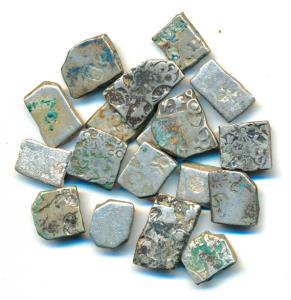 Punch-marked Coinage, Maurya/Sunga Dynasty, Silver Karshapana coins of the ’imperial’ type