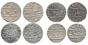 Muhammad Shah (AH 1131-1161, 1719-1748 AD), Silver Rupee (4), Akbarabad, Ahmedabad, Itawa 
