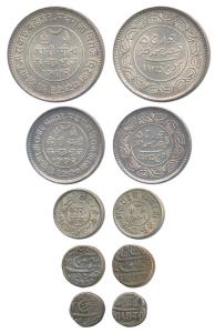 Desalji II (AH 1234-1277, 1818-1860 AD), Silver ½ and Kori, in the name of Muhammad Akbar 