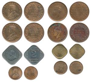 George V and George VI, Copper, Cupro-Nickel & Bronze & Nickel-Brass, 1/12th Anna, 1914 an