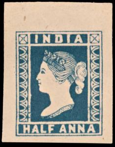 1889 Essay ½a indigo on yellowish wove paper (Spence #94 pos.6). Fine.