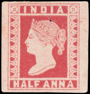 1855 Essay ½a red on yellowish wove paper (Spence #125). Fine.