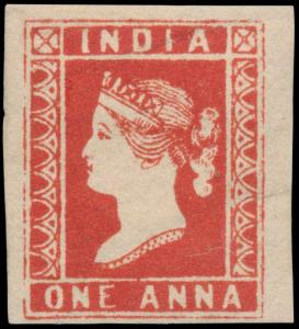 1854 1a Die I, deep red, SG11, mint. Fine.