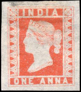 1894 Essay 1a orange-red with ”SPECIMEN’ in large sans serif capitals at the back so that 