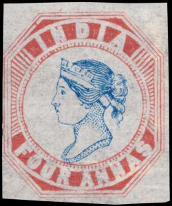 1894 Reprint of 1854 4a Head III Frame II (Pos 3) (Spence #41), Sismondo certificate (2008