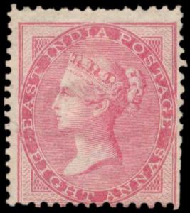 1856-64 8a carmine, die I, on yellowish to white paper, no wmk., SG48, MLH. Fine.