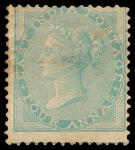 1865 QV 4a green, elephant’s head wmk., SG64, MLH. Fine.