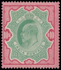 1902 KED VII 10r, green and carmine, SG144, MLH. Fine.
