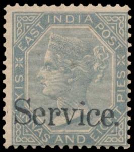 1867-73 6a8p slate, ovpt. “Service”, type O7, SGO30b, prepared for use but not issued, gum