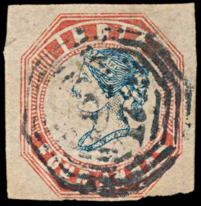 India used in Straits Settlements Singapore, 1854 QV 4a lithograph, Head Die III, SGZ67 cu