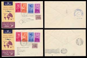 1952 First Flight Covers, London - Singapore by B.O.A.C. Comet Jetliner Service bearing 19