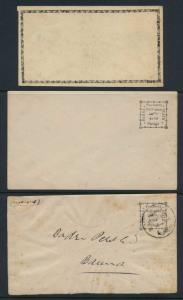 Bamra: A collection of 6 postal stationeries issued during the reign of Raja Sudhal Deo (1
