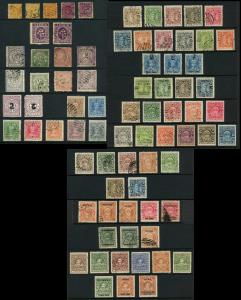 Cochin: A superb almost complete collection of both postage and official stamps (missing o