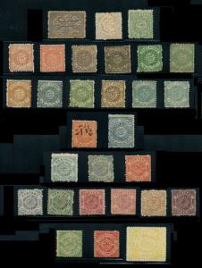 Hyderabad: An almost complete collection of postage & official stamps starting with the fi