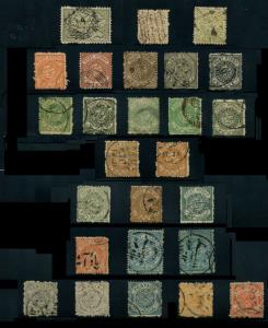Hyderabad: An almost complete collection of postage & official stamps starting with the fi