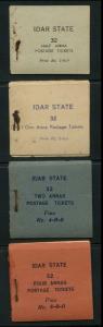 Idar: A collection of four booklets each containing 32 stamps representing the complete se