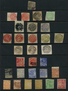 Jammu & Kashmir: A collection of stamps issued during the reign of Maharaja Ranbir Singh (