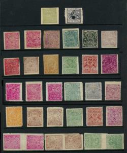 Kishangarh: An almost complete collection of postage & official stamps issued during the r