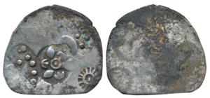 Archaic Punch Marked Coinage, attributed to Magadha Janapada (c. 550-400 BC), Silver Vimsh
