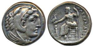 Kingdom of Macedonia, Alexander III (c. 336-323 BC), Silver Tetradrachm, 14.75g, head of y