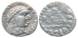 Satavahanas, Vasisthiputra Sri Satakarni (c.118-147 AD), Silver Drachma, 1.85g, bust of th