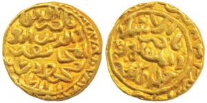 Nasir al-din Mahmud, Gold Tanka, 10.7g, abu’l Muzaffar legend (G&G B406). Extremely Fine, 
