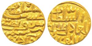 Ala al-Din Husain Shah, Gold Tanka, 10.62g, Khazana Mint, with the ruler’s name on both si