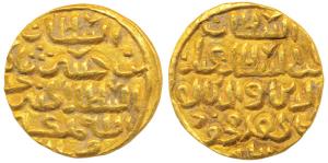 Ghiyath al-din Mahmud, Gold Tanka, 10.55g, Unlisted in Goron and Goenka, but similar to (G