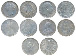 An assorted lot, Victoria Queen & Empress, Edward VII, George V & George VI, Silver & Half