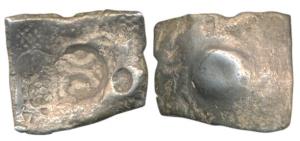 Archaic Punch Marked Coinage, ’Narhan Hoard’ type, attributed to Shakya Janapada (c. 600-5