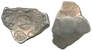 Archaic Punch Marked Coinage, ’Narhan Hoard’ type, attributed to Shakya Janapada, Silver D