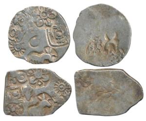 Archaic Punch Marked Coinage, attributed to Magadha Janapada (c.300-250 BC), Silver Karash