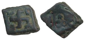 Kathiawad (Gujarat) Region (2nd century BC), Uninscribed Copper Unit, 5.92g, obv. Mahakaal