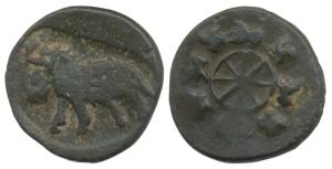City State, Vedisa (Vidisha), Uninscribed, Copper Unit, 5.74g, obv. horse walking to right