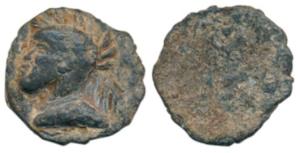 Indo- Greek, Lead Bullae, 1.81g, obv. bust facing left, Uniface. Very Fine+.