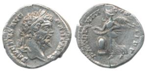 Roman, Septimius Severus (c. 193-211 AD), Silver Denarius, Rome, obv. SEVERVS AVG PART MAX