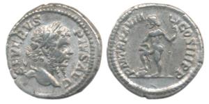 Roman, Septimius Severus, Silver Denarius, Rome, obv. SEVERVS PIVS AVG, laureate head to r