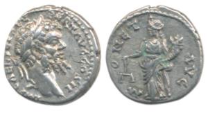Roman, Septimius Severus, Silver Denarius, Rome, Laodicea, obv. L SEPT SEV AVG IMP XI PART