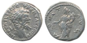 Roman, Septimius Severus, Silver Denarius, Laodicea, obv. L SEPT SEV AVG IMP XI PART MAX, 