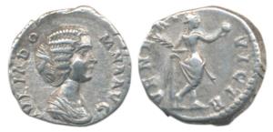 Roman, Julia Domna (Augusta, c. 193-211 AD), Silver Denarius, Rome, obv. IVLIA DOMNA AVG. 