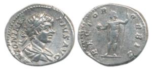 Roman, Caracalla (c. 198-217 AD), Silver Denarius, Rome, obv. ANTONINVS - AVGVSTVS, laurea