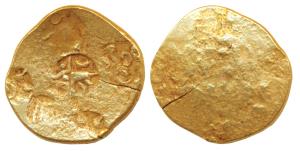 Kakatiyas of Warangal, Daya Gaya Kesari (c. 11th century AD), Gold Pagoda, 3.56g, Dayagaja