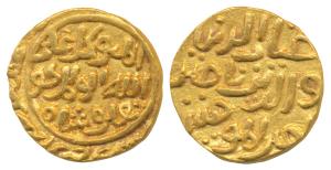 Ghiyath Al-din Tughluq (AH 720-725, 1320-1325 AD), Gold Tanka, 11.02g, Mulk-i-Tilang Mint,