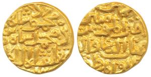 Mahmud bin Muhammad Tughluq (AH 752, 1351 AD), Gold Tanka, 11.05g, Yamin amir al-mu minin 